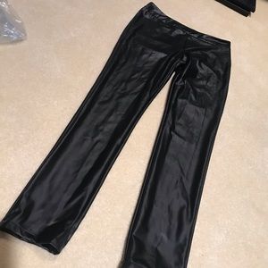 Black Pleather pants